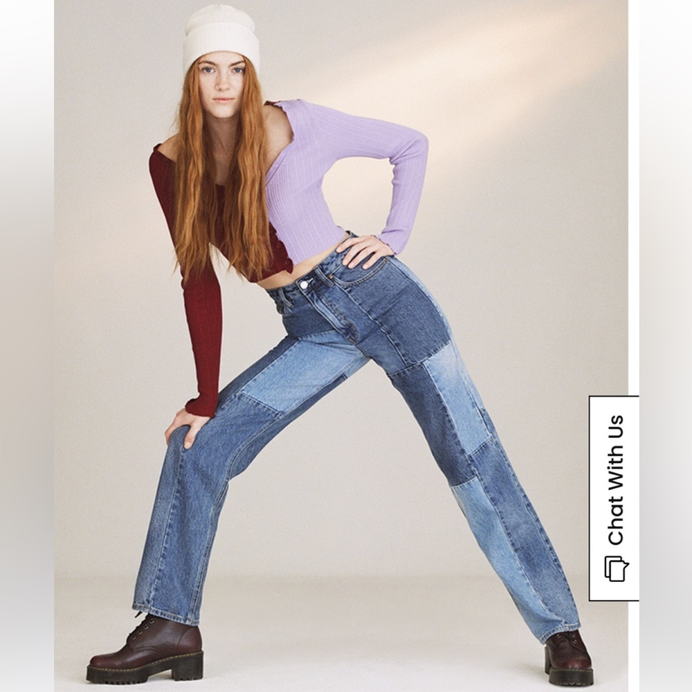 PacSun Eco Patchwork Boyfriend Jeans